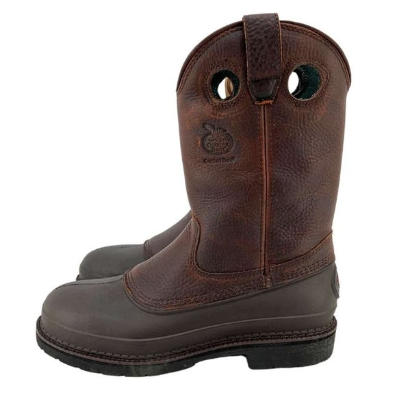 Georgia Boot | Men's Mud Dog Steel Toe Work Boot | Brown | Size 9M - Picture 5 of 6